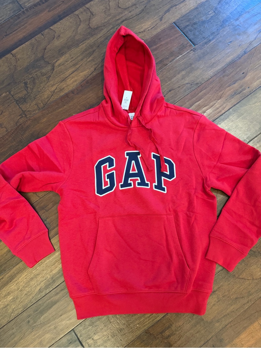 GAP Men's Red Heritage Logo Hoodie Sweatshirt